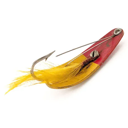 Weezel Weedless Rex Spoon Cuillère Anti-Herbe, Jaune/Rouge, 12,5g, #12125