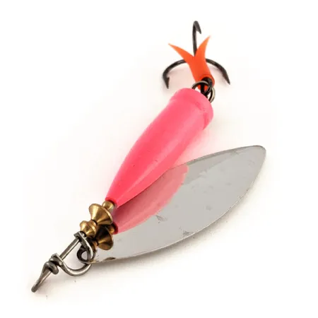 Blue Fox Super Vibrax Salmon UV Cuiller, Nickel/Rose, 33g, UV, #12161