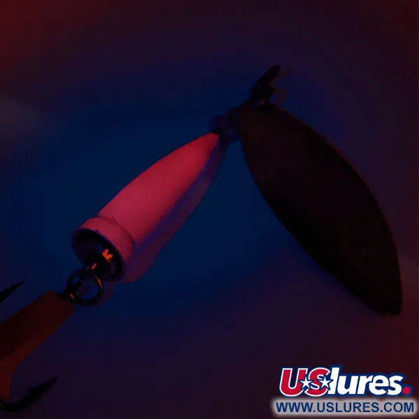 Blue Fox Super Vibrax Salmon UV Cuiller, Nickel/Rose, 33g, UV, #12161