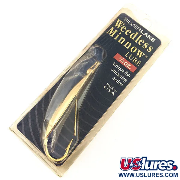 Weedless Silverlake Minnow Cuiller, Or, 7g, Anti-herbe, #12201