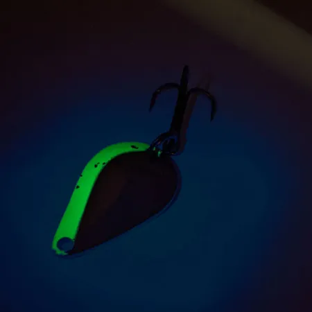 Acme K.O. Wobbler UV Cuillère, Nickel / Bleu, 7g, UV, #12215