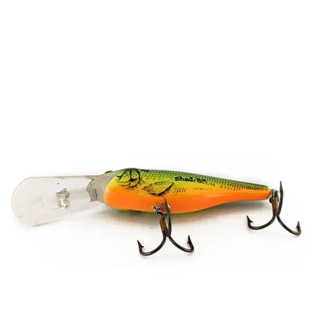 Rebel Shad R Poisson Nageur, Écailles Vert/Jaune, 11g, Plongeant, #12228