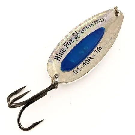 Blue Fox Rattlin Pixee Cuillère, Nickel / Blue, 24g, Rattle, #12245
