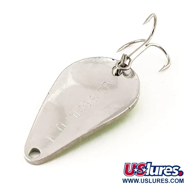 Acme K.O. Wobbler UV Cuillère, Nickel / Vert, 14g, Effet UV, #12259