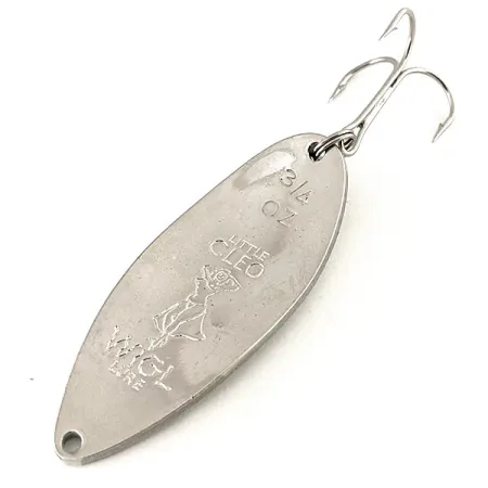 Little Cleo (Hula Girl) Cuillère, Blanc/Vert/Pailleté/Nickel, 21g, #12267