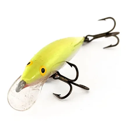 Rapala Original Floater F6 Poisson Nageur, Chartreuse, 3g, Balsa, #12280