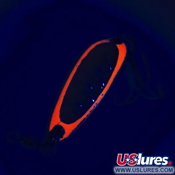 Luhr Jensen Krocodile Cuillère, Rouge / Laiton, 9g, UV Glow, #12316