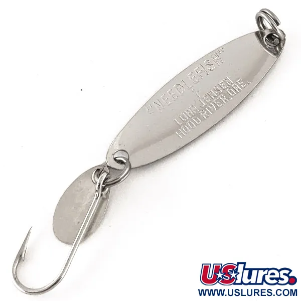 Luhr Jensen Needlefish 1 Cuillère, Nickel / Bleu, 2g, Palette, #12324
