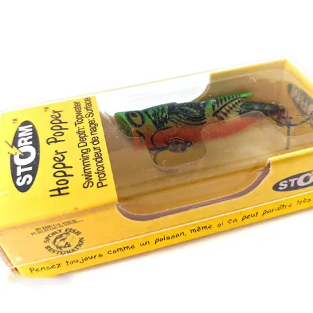 Storm Hopper Popper Leurre de Surface, Fire Tiger, 2g, #HP04 520