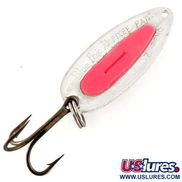 Cuiller Blue Fox Pixee UV, Nickel/Rouge, 14g, Insert œuf, #12363