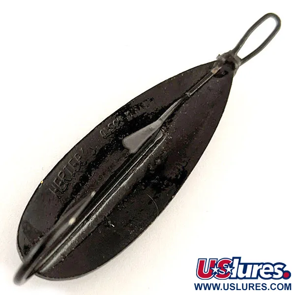 Herter's Olson Minnow Cuillère Anti-herbe, Noir, 12g, Laiton, #12376