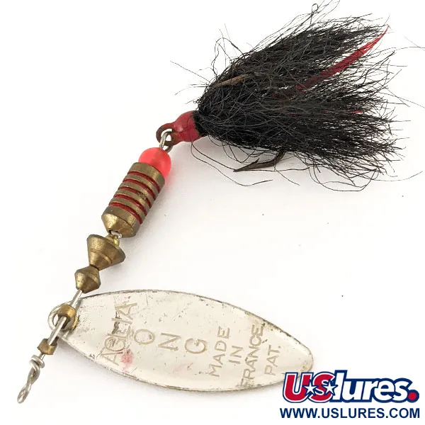 Mepps Aglia Long 2 Dressed Cuiller, Argent, 7,3g, Feuille saule, #12416