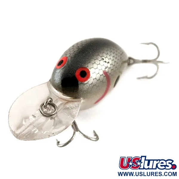 Bomber Fat A B05F Crankbait, Écailles Argent, 10g, flottant, #12427