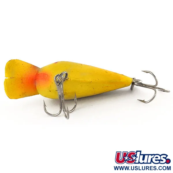 Kmart Kresge #K03 UV Crankbait, Jaune / Noir, 7g, effet UV, #12458