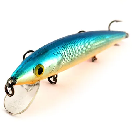 Rapala Husky Jerk HJ 14 Poisson-nageur, Bleu Argent, 18g, #12468