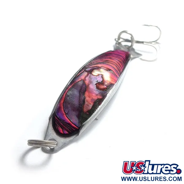 Salm The Killer Red Abalone Pearl Minnow Cuillère, Rouge/Nickel, #12477
