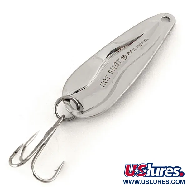 Luhr Jensen Hot Shot Cuillère, Nickel, 9g, Vintage, #12498