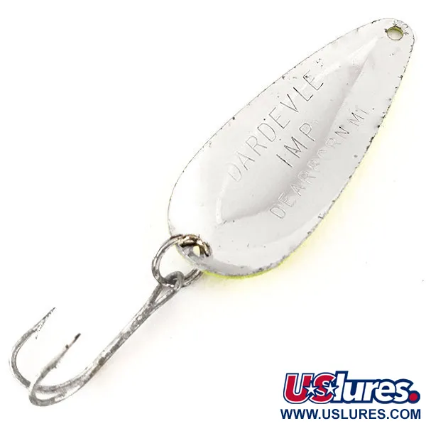 Cuillère Eppinger Dardevle Imp UV, Jaune/Rose/Nickel, 11g, UV, #12513