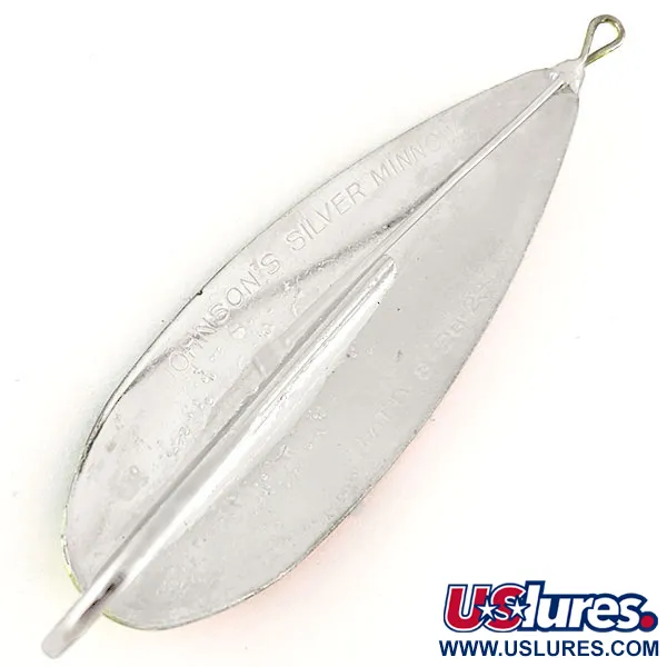 Johnson Weedless Silver Minnow UV Cuillère, Fire Tiger, 28g, UV, #12517