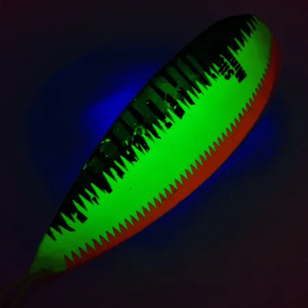 Johnson Weedless Silver Minnow UV Cuillère, Fire Tiger, 28g, UV, #12517