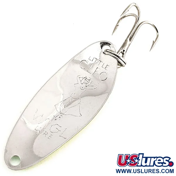 Little Cleo (Hula Girl) Cuillère UV, Jaune / Vert, 4g, Vintage, #12518