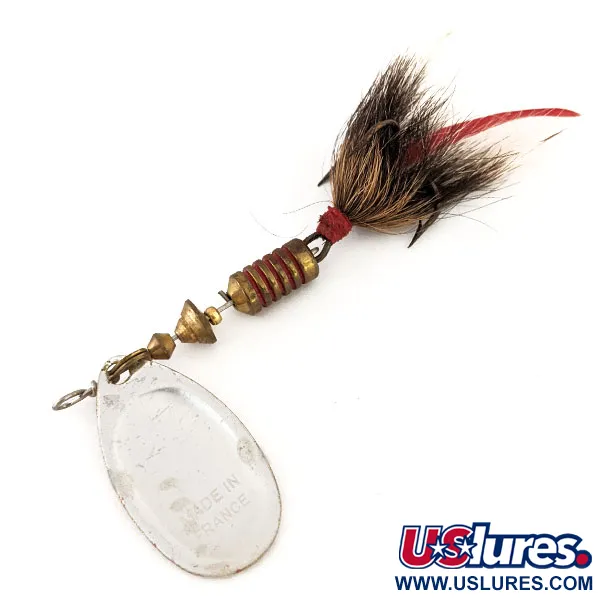 Mepps Aglia 3 Cuiller, Rouge/Blanc, 7,3g, Poil d'écureuil, #12551