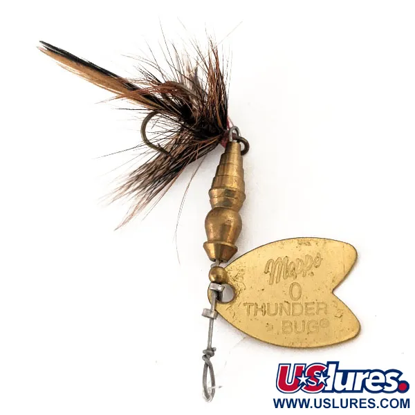 Mepps Thunder Bug Cuiller, Dorée, 2.8g, Palette Nervurée, #12557