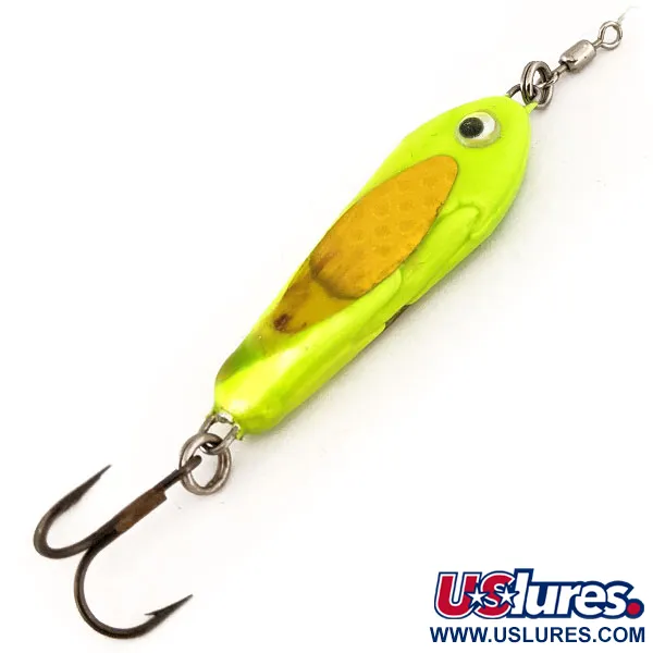 Bubba-Baits Zig Zag Spoon Cuillère Jig, Chartreuse, 25g, UV, #12572