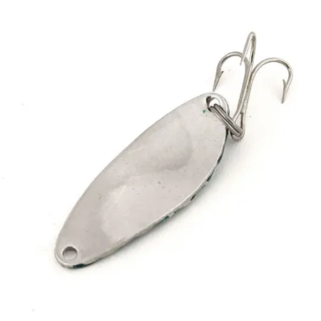 Acme Little Cleo Cuillère, Nickel / Vert, 7g, Motif Alvéolé, #12594