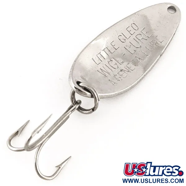 Little Cleo Seneca Cuillère, Nickel/Vert, 7g, Marquage Seneca, #12645