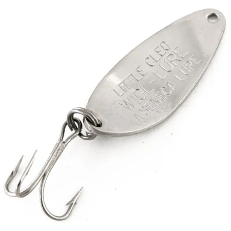 Little Cleo Seneca Cuillère, Nickel / Vert, 7g, Vintage, #12647