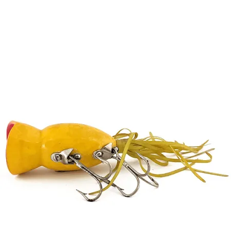 Fred Arbogast Hula Popper Popper, Jaune, 14g, Jupe Caoutchouc, #12657