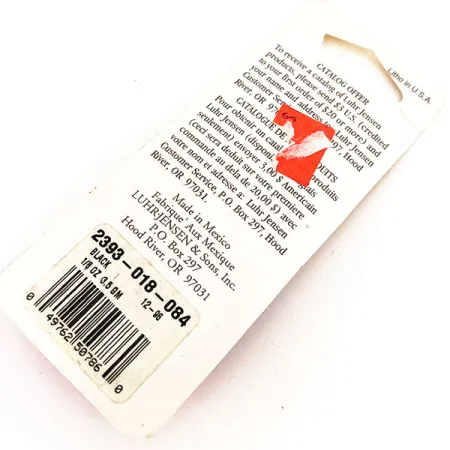 Luhr Jensen Hot Tail Cuillère, Noir, 3.5g, Instant-Spin, #12676