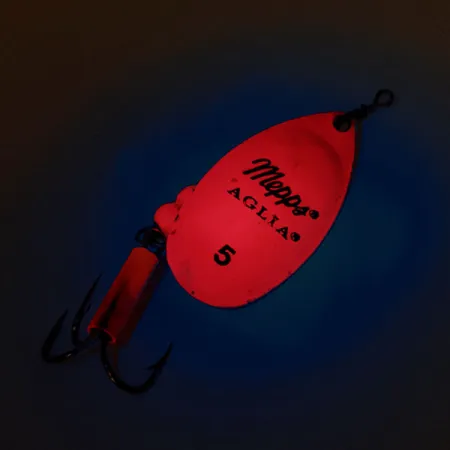 Mepps Aglia 5 Cuiller, Hot Pink UV, 14g, UV-Réactif, #12695