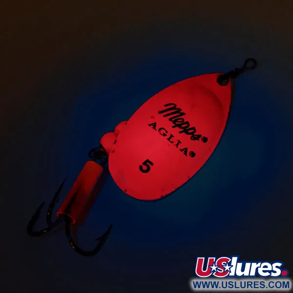 Mepps Aglia 5 Cuiller, Hot Pink UV, 14g, UV-Réactif, #12695