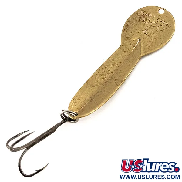 Glen Evans Loco 3A Troll Cuillère, Laiton mat, 10g, Pour brochet, #12700