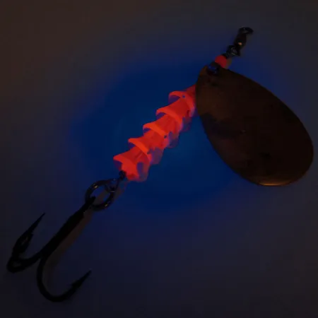 Luhr Jensen TEE Spoon Cuillère, Gold/Red, 14g, UV-réactif, #12760