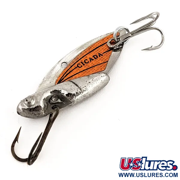 Reef Runner Cicada Lame vibrante, Nickel / Orange, 11g, USA, #12807