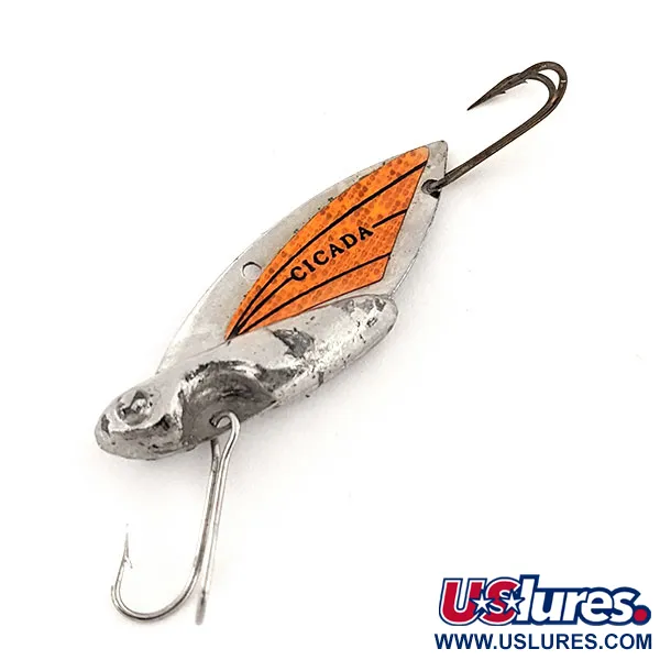 Reef Runner Cicada Lame Vibrante, Nickel/Orange, 11g, Design US, #12811