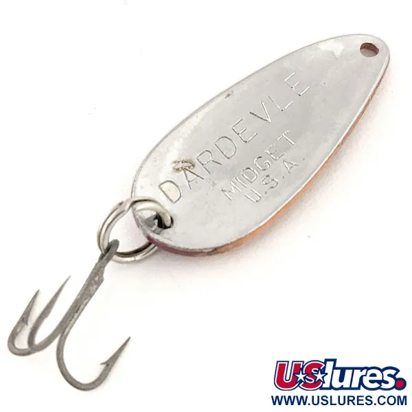 Cuillère Eppinger Dardevle Midget, Rouge/Orange, 6g, Nickel, #12829