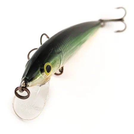 Rapala Husky Jerk 10 Poisson Nageur, Argent-Vert-Or, 10g, Suspending, #12839