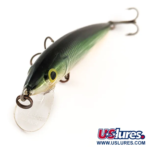 Rapala Husky Jerk 10 Poisson Nageur, Argent-Vert-Or, 10g, Suspending, #12839