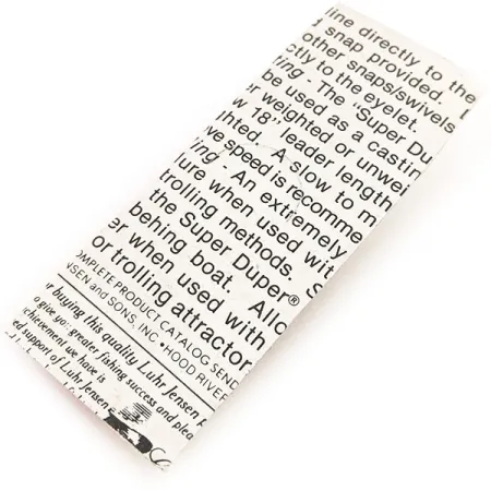 Luhr Jensen Super-Duper 503 Cuillère, Marron/Rouge, 4.3g, #12843