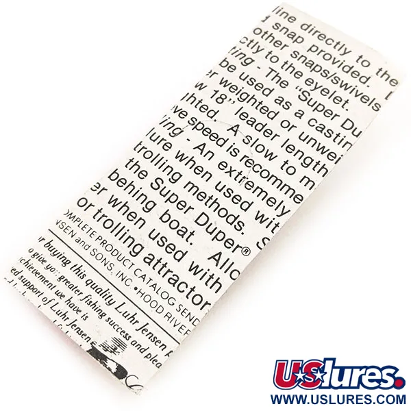 Luhr Jensen Super-Duper 503 Cuillère, Marron/Rouge, 4.3g, #12843