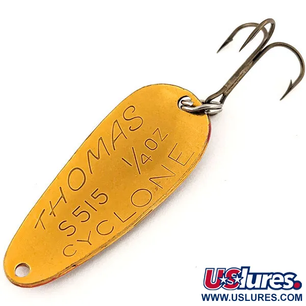 Thomas Cyclone Cuillère, Orange Or, 7g, Motif Écailles, #12881