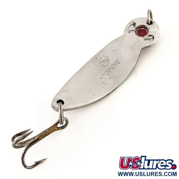 Cuillère AL&W Tackle Popeye, Nickel, 7g, Perle rouge, #12882