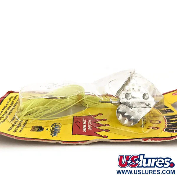 Strike King Buzzbait Buzz King, Nickel/Chartreuse, 5,3g, 3 pales, #12891