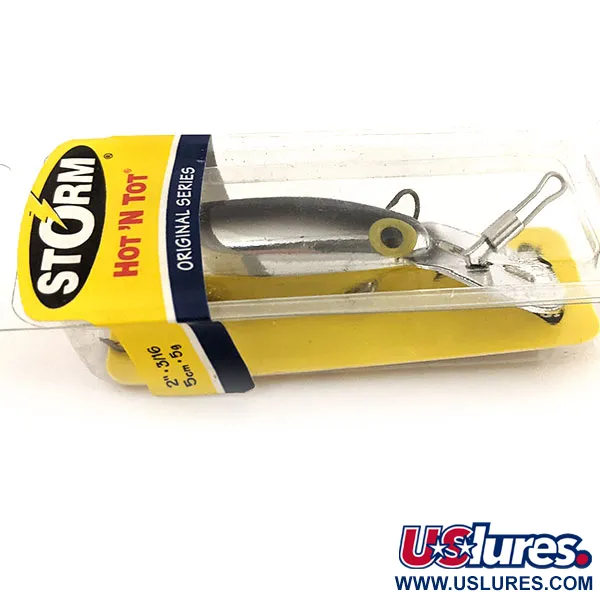 Storm Original Hot'N Tot Poisson nageur, Noir / Argent, 6,5g, Bavette métal, #12897