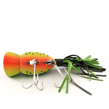 Fred Arbogast Hula Popper Leurre de surface, Fire Tiger, 14g, #12918