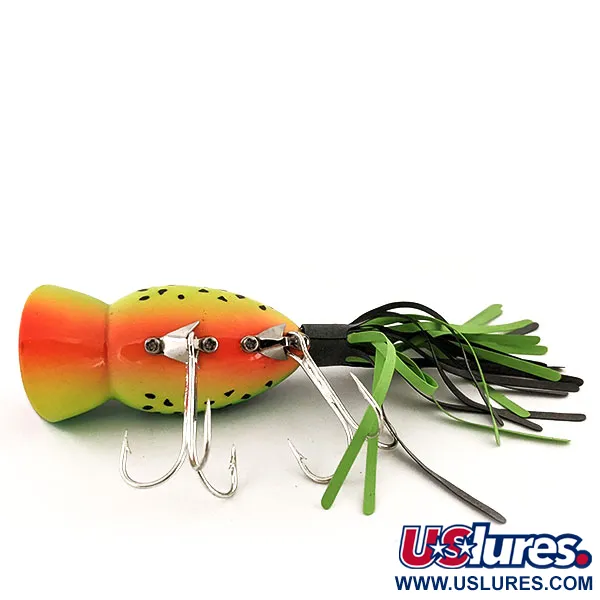Fred Arbogast Hula Popper Leurre de surface, Fire Tiger, 14g, #12918